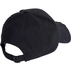 adidas 3-Stripe Strapback Cap - Black / Black