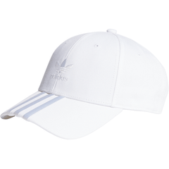 adidas 3-Stripes Strapback Cap - White
