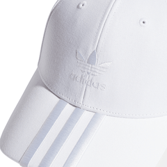 adidas 3-Stripes Strapback Cap - White