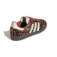 adidas Womens Samba OG (Leopard) - Core Black / Preloved Red / Cream White