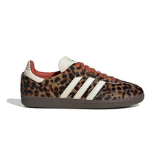 adidas Womens Samba OG (Leopard) - Core Black / Preloved Red / Cream White
