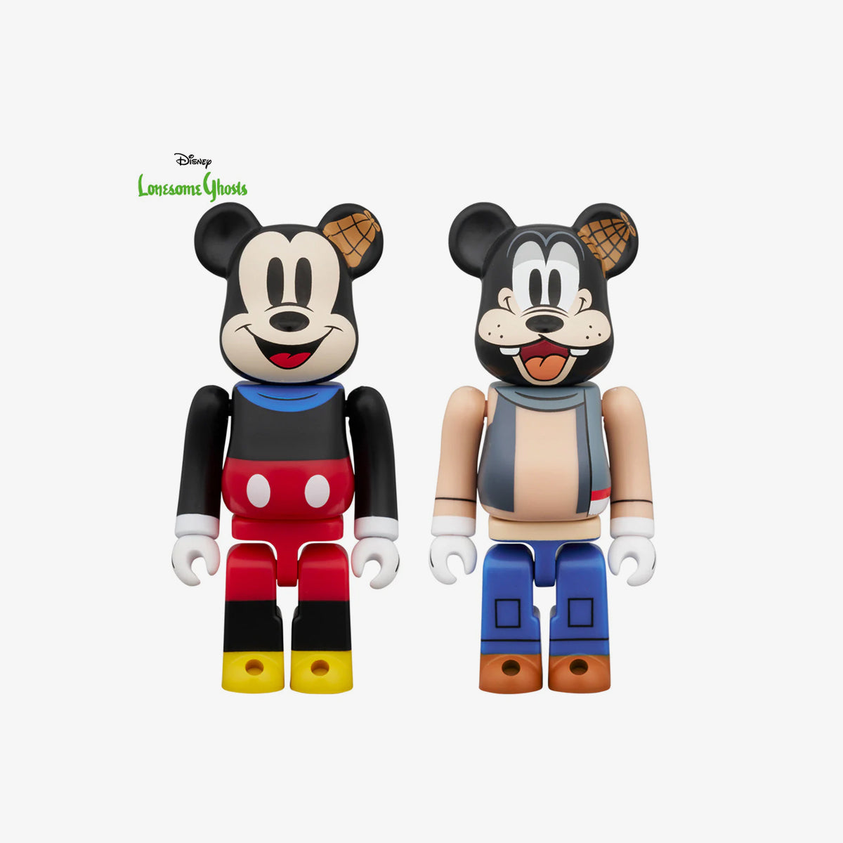 MEDICOM TOY BE@RBRICK MICKEY MOUSE & GOOFY -LONESOME GHOSTS VER.- 2PCS SET