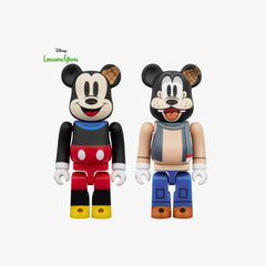 MEDICOM TOY BE@RBRICK MICKEY MOUSE & GOOFY -LONESOME GHOSTS VER.- 2PCS SET