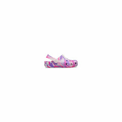 Crocs Infants Classic Glow Marbled Clog - Pink Crush / Multi