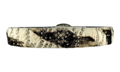 Reptile Studded Fur Belt "Black" GDRSFBB