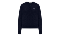Cashmere 3-Button Crewneck Sweater WMNS "Blue" MML02M S OOO 13S1 F0008