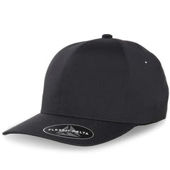 Flexfit Delta Stretch Fit Cap - Black