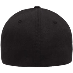 Flexfit Hexa 5 Panel Stretch Fit Cap - Black