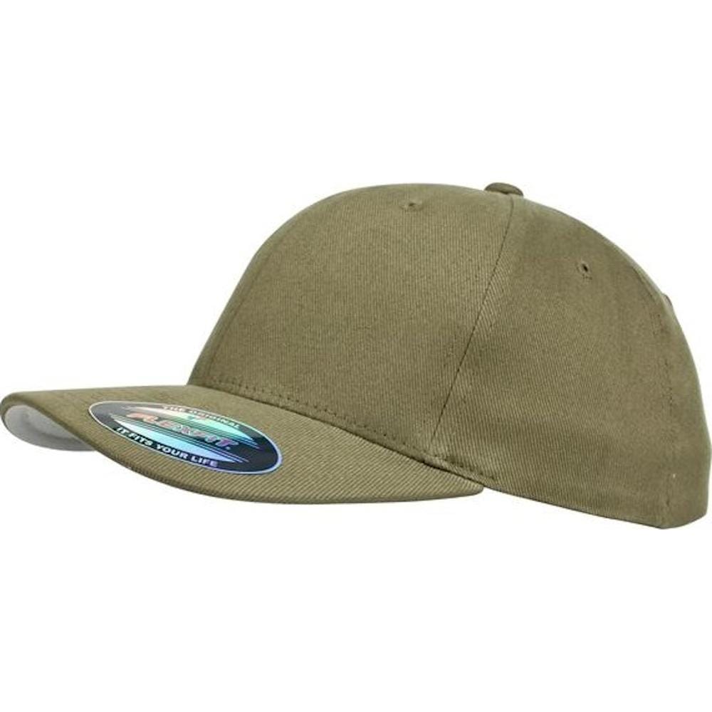Flexfit Worn By The World Stretch Fit Cap - Olive / Silver UV