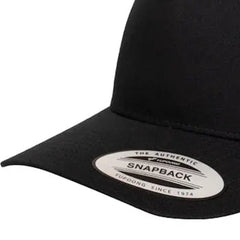 Flexfit Classic 5 Panel Trucker Cap - Black