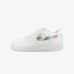 NIKE AIR FORCE 1 GS -RAINBOW SWOOSHES-