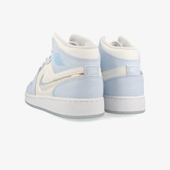 NIKE AIR JORDAN 1 MID SE GS -GLITTER SWOOSH-