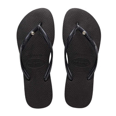 Havaianas Slim Crystal Womens - Black