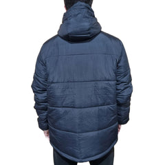Henleys Classic Logo Hooded Puffer Jacket - Black