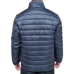 Henleys Classic Logo Lightweight Puffer - Black