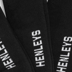 Henleys Classic Invisible Socks 4 Pack - Black
