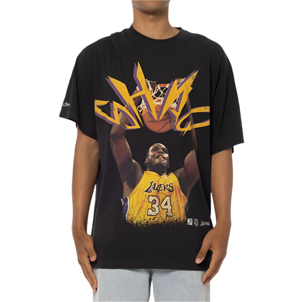 Mitchell & Ness Blaze Tee Lakers O'Neill - Faded Black