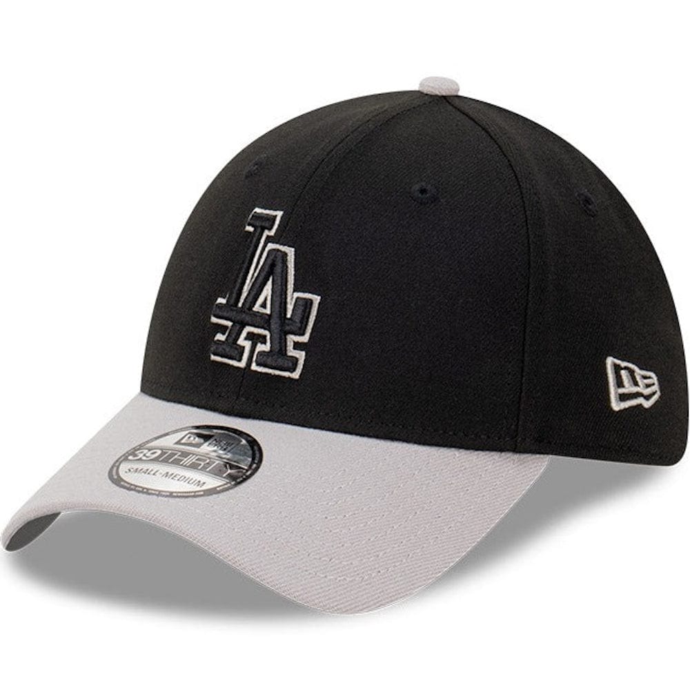 New Era 39THIRTY Outline Stretch Fit Cap Los Angeles Dodgers - Black / Grey