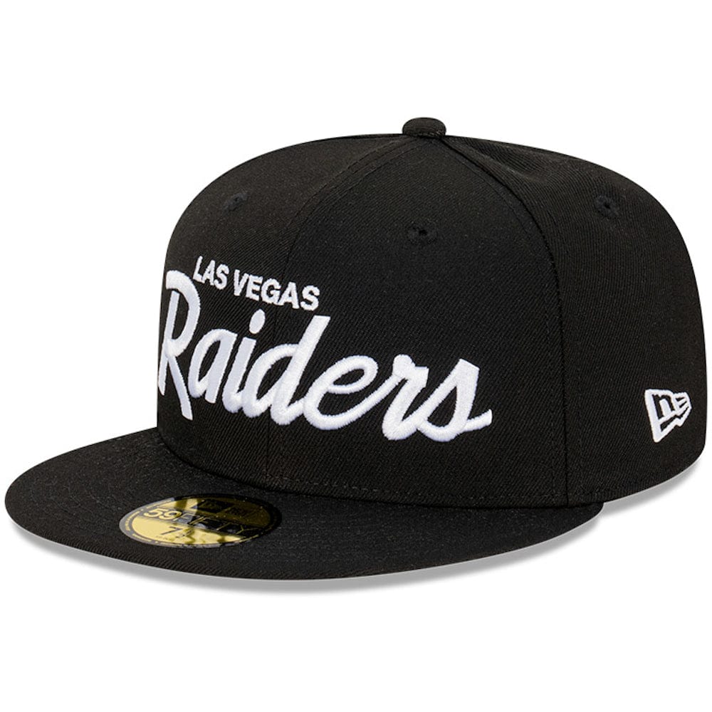 New Era 59FIFTY Script Fitted Cap Las Vegas Raiders  - Black / White