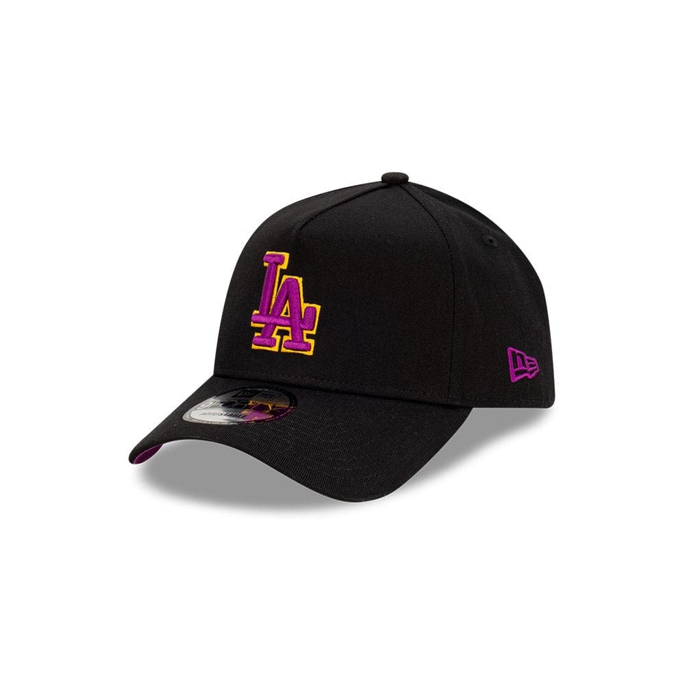 New Era 9FORTY A-Frame Snapback Los Angeles Dodgers - Passionfruit / Black