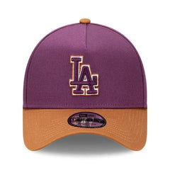 New Era 9FORTY Peanut Butter & Jam A-Frame Snapback Los Angeles Dodgers - Damson / Toasted Peanut