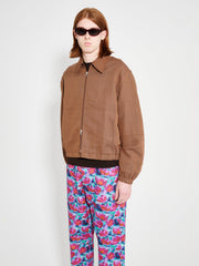 TRÈS BIEN everywear Zip Blouson Hemp Brown