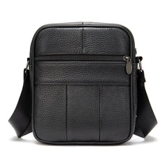 Genuine Leather Side Bag 0505 - Black